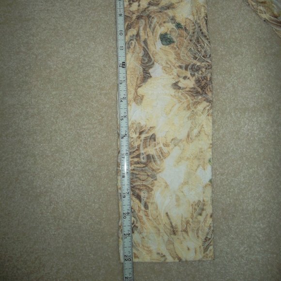 Analogy Floral Stretch Denim Paisley Textured  Jean Jacket - Picture 9 of 9